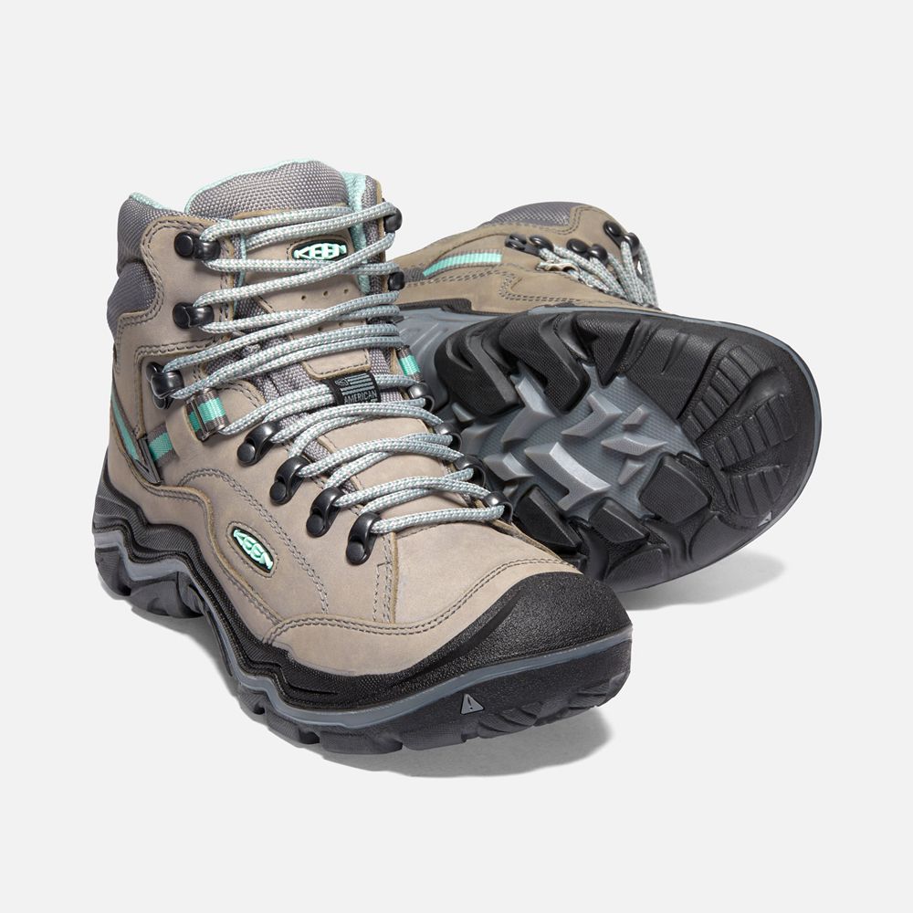 Keen Laarzen Dames Grijs - Durand Ii Waterproof - 25749-YCIN